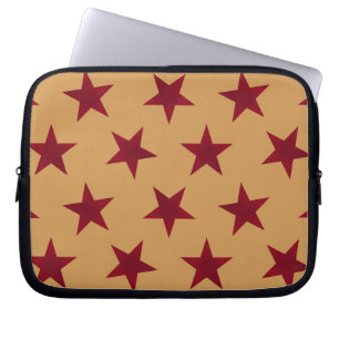 Golden Stars Pattern 13 Laptop Sleeve
