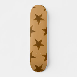 Golden Stars Pattern 14 Skateboard