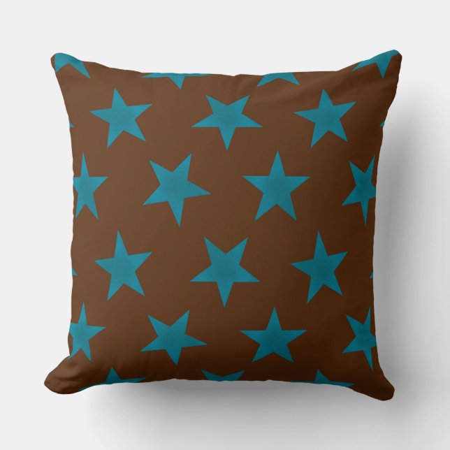Golden Stars Pattern 16 Cushion (Front)