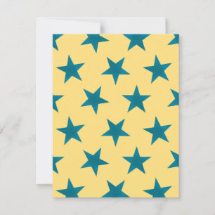 Golden Stars Pattern 18 Card