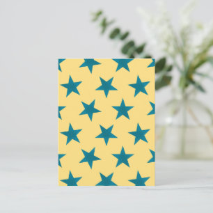 Golden Stars Pattern 18 Postcard