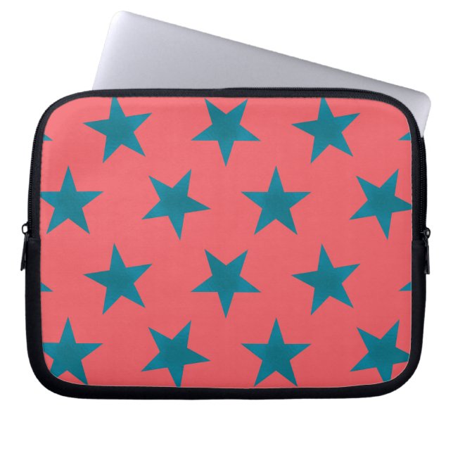 Golden Stars Pattern 19 Laptop Sleeve (Front)