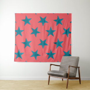 Golden Stars Pattern 19 Tapestry