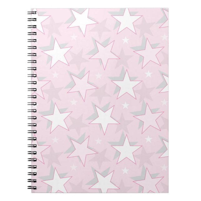 Golden Stars Pattern 1 Notebook (Front)