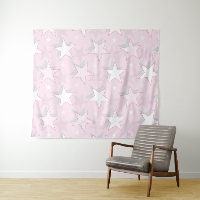 Golden Stars Pattern 1 Tapestry (In Situ (Horizontal))