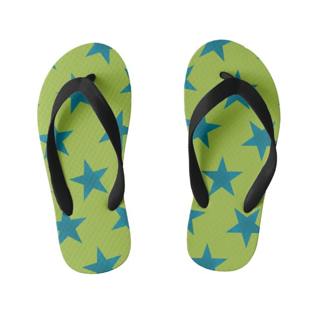 Golden Stars Pattern 20 Kid's Jandals (Footbed)