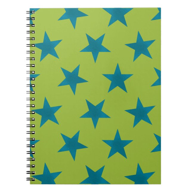 Golden Stars Pattern 20 Notebook (Front)