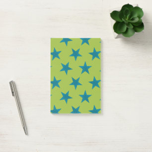 Golden Stars Pattern 20 Post-it Notes