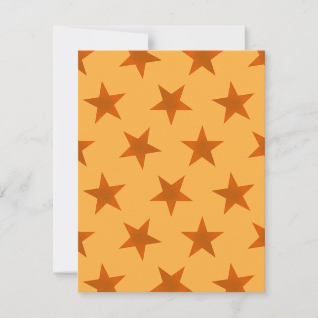 Golden Stars Pattern 2 Card (Front)