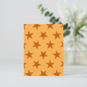 Golden Stars Pattern 2 Holiday Postcard