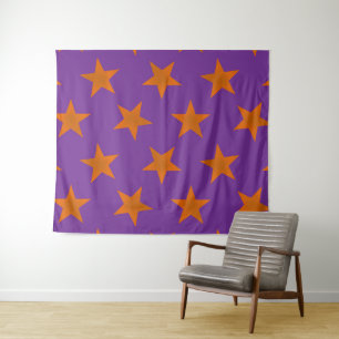 Golden Stars Pattern 3 Tapestry