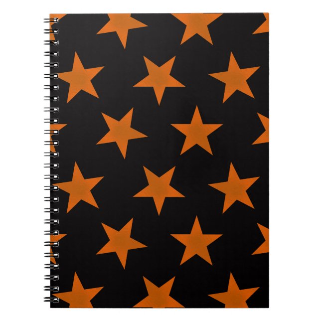 Golden Stars Pattern 5 Notebook (Front)