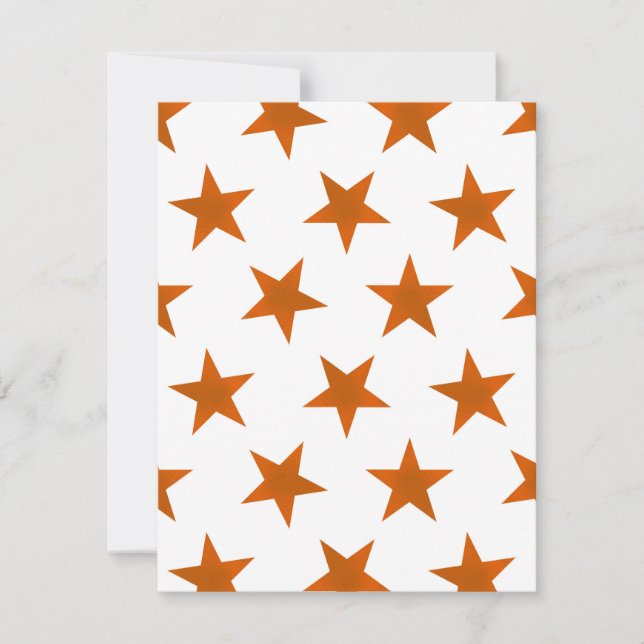 Golden Stars Pattern 6 Card (Front)