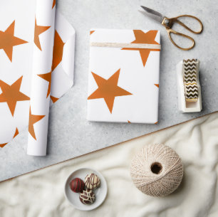 Golden Stars Pattern 6 Wrapping Paper