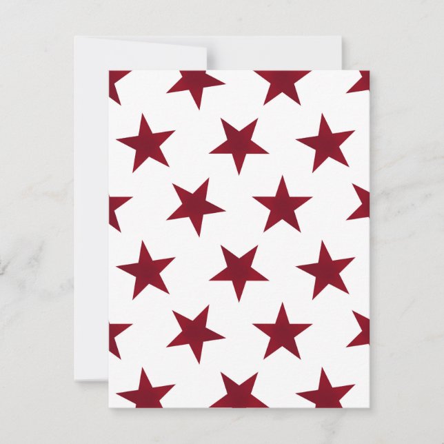 Golden Stars Pattern 7 Card (Front)