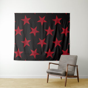 Golden Stars Pattern 8 Tapestry