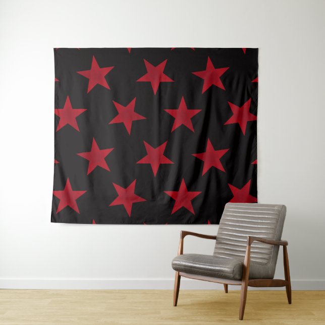 Golden Stars Pattern 8 Tapestry (In Situ (Horizontal))