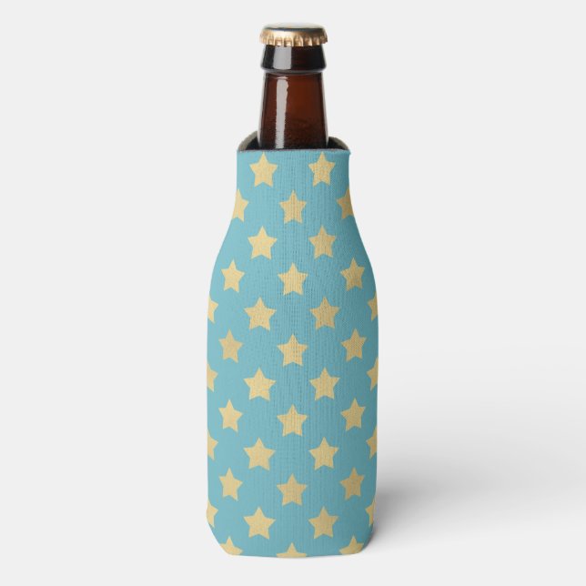 Golden Stars Pattern II Bottle Cooler (Bottle Front)