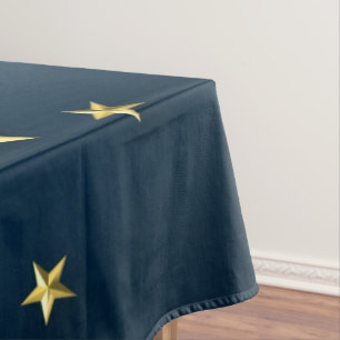 Golden stars tablecloth