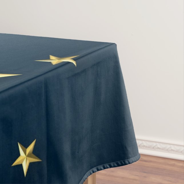 Golden stars tablecloth (In Situ)