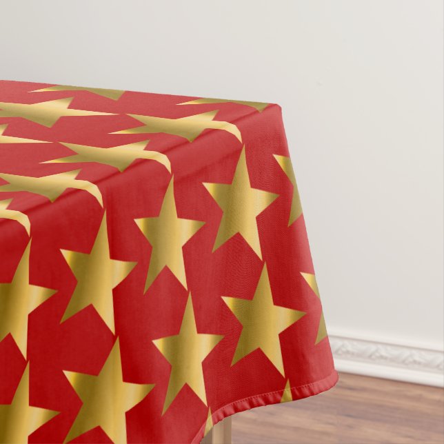 Golden Stars Tablecloth (In Situ)