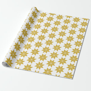 Golden Stars Wrapping Paper