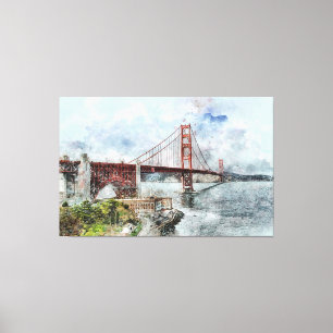 Golden State Bridge San Francisco Canvas Print