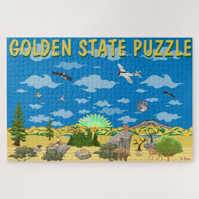 Golden State Puzzle (Horizontal)