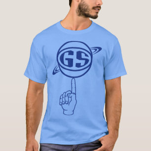 Golden State Spinning Ball Blue T-Shirt