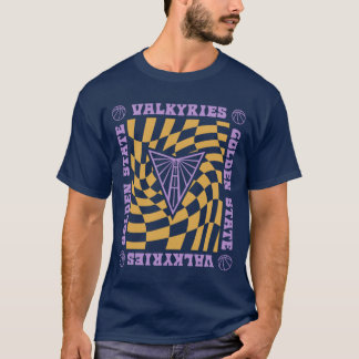 Golden State Valkyries Wavy Checkerboard friend T-Shirt