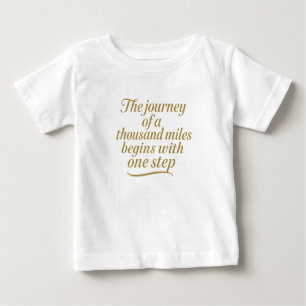 Golden Step Forward Baby T-Shirt