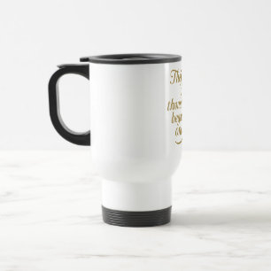 Golden Step Forward Travel Mug