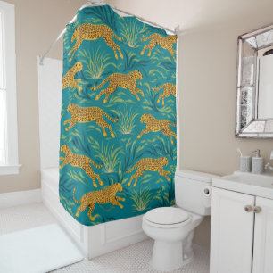 Golden Stride Shower Curtain