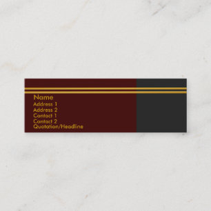 Golden Stripes Business Card