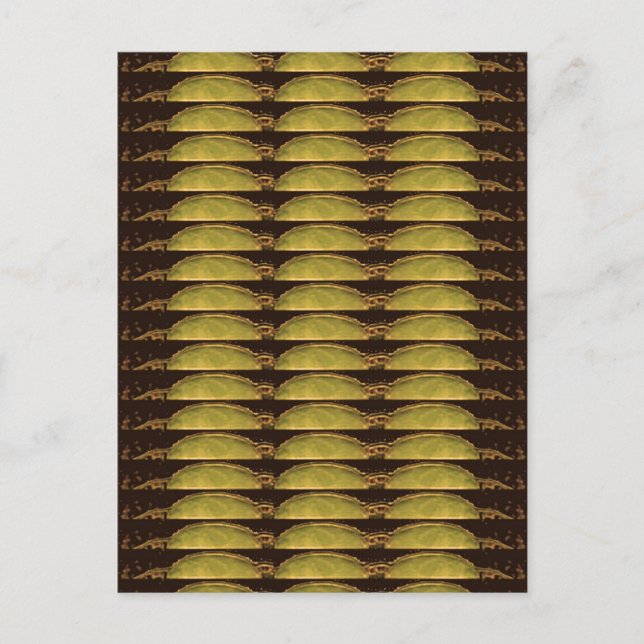 GOLDEN Strips Pattern : From VINTAGE Idol Image Postcard (Front)