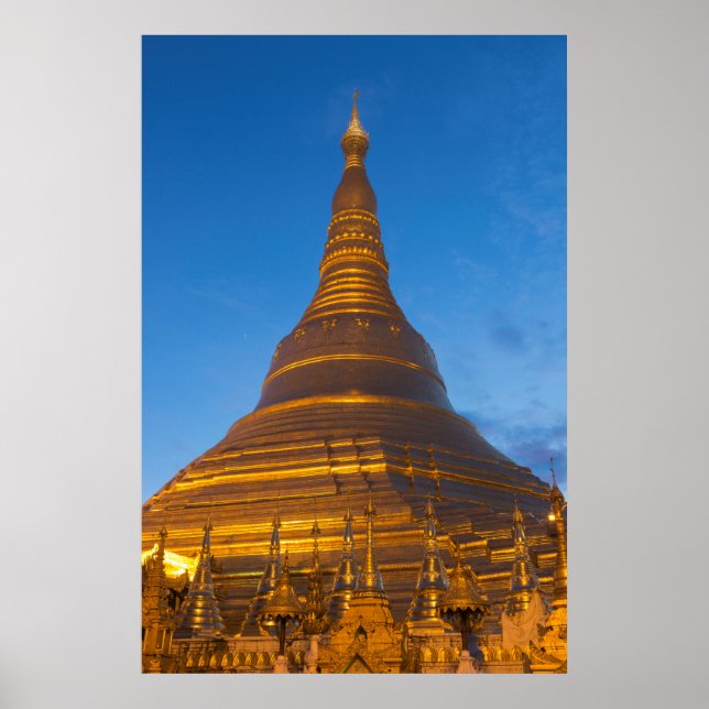 Golden Stupa Pagoga Poster (Front)