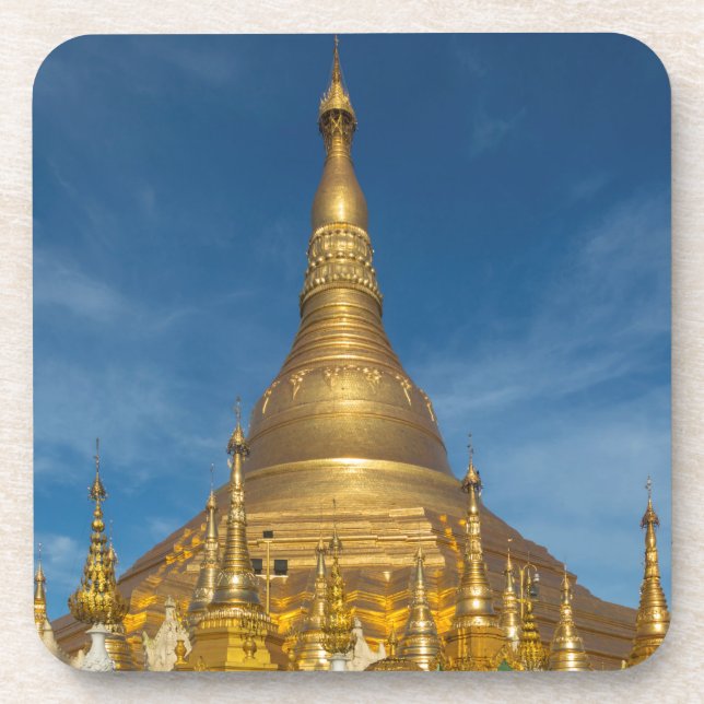 Golden Stupa Temple Coaster (Front)