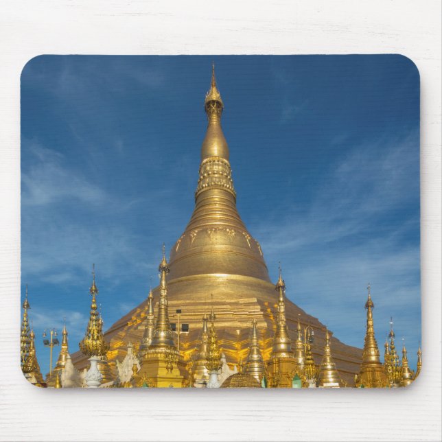 Golden Stupa Temple Mouse Pad (Front)