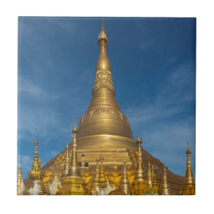 Golden Stupa Temple Tile