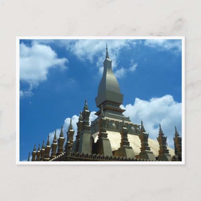 golden stupa top postcard (Front)