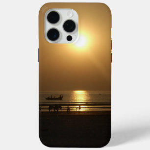 Golden Summer Sunset Reflection on the Beach iPhone 15 Pro Max Case