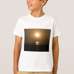 Golden Summer Sunset Reflection on the Beach T-Shirt