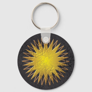 Golden Sun Key Ring