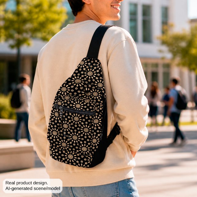 Golden Sun Retro Sling Bag (Creator Uploaded)
