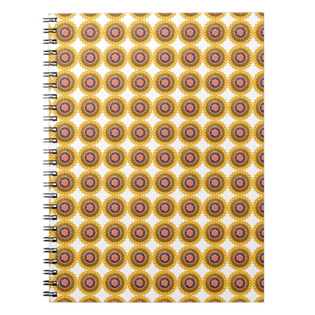 Golden sunburst  notebook (Front)