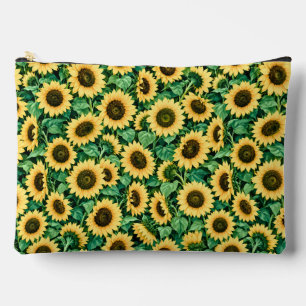Golden Sunflower Garden Accessory Pouch