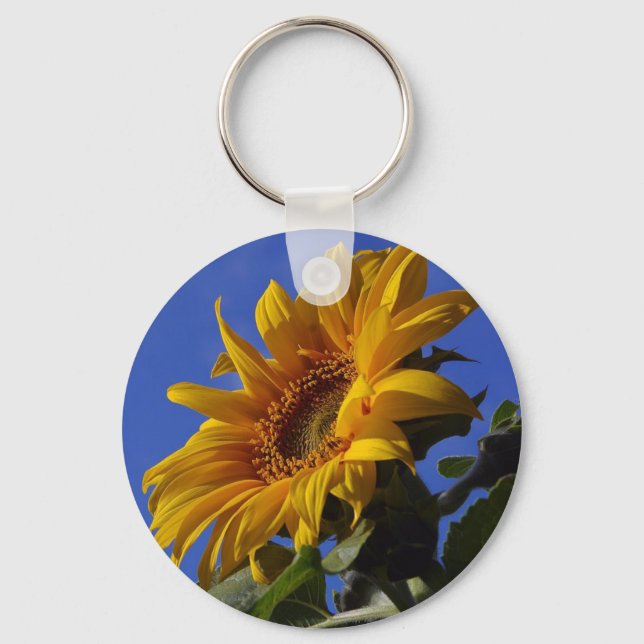 Golden Sunflower Key Ring (Front)