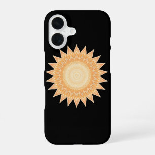"Golden Sunflower Mandala – Light Within You" iPhone 16 Case