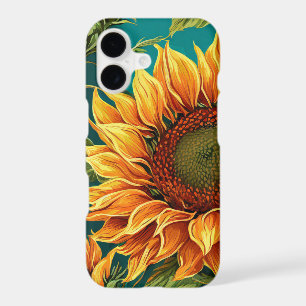 Golden Sunflower Study - Blooming Botanical Art