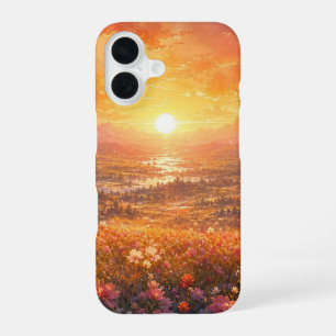 Golden Sunrise Meadow Phone Case